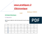 Travaux Pratiques 3-Electronique