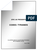 Codex: Tyranids: Epic Uk Presents