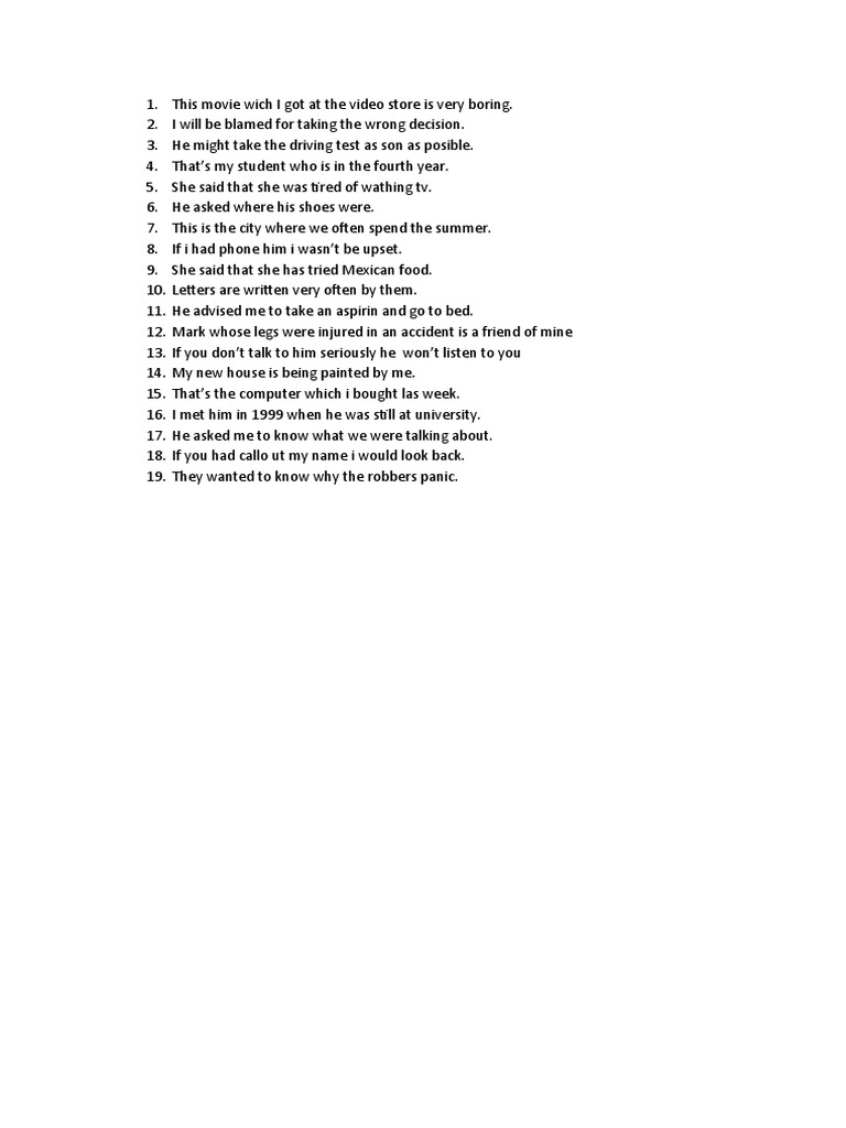 Common English Sentence Errors | PDF | Language Arts & Discipline ...