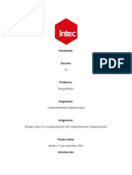 Ensayo Comportamiento Organizacional