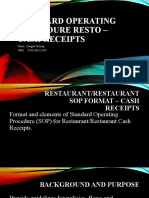 SOP Resto - Cash Receipts