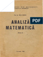 Analiza Matematica (I) - N. Boboc (1988)