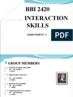 BBI 2420 Oral Interaction Skills: Assignment 2
