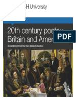2oth Century Poetry in Britain and America