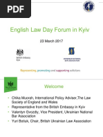 English Law Day in Kyiv Presentation Slides