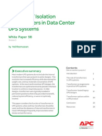 Role of Isolation Transformers in Data Center Ups Systems