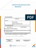 Bases de Concertación Individual para Residencia: Datos Del Alumno