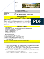 Investigación de operaciones en la Universidad de Cartagena