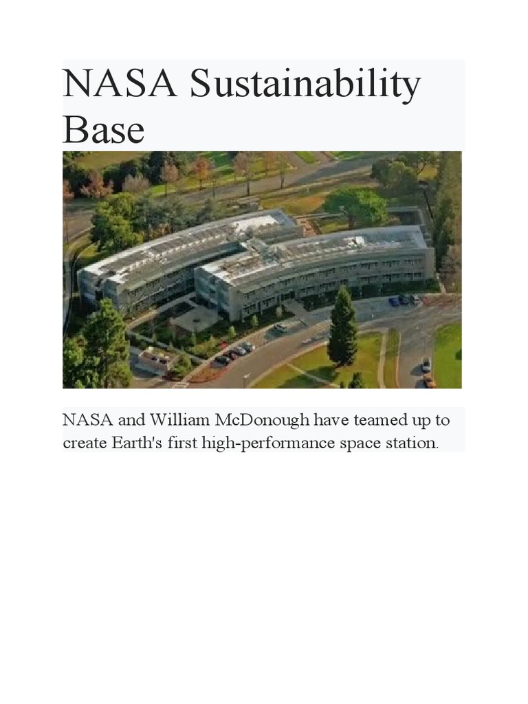 NASA's Sustainable Space Station Design | PDF