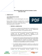 Respuesta A Observaciones Proceso SMC-GB-011-2021