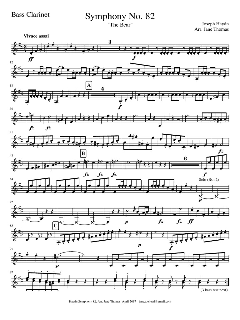 IMSLP561271PMLP61584Haydn Symphony 82 Bass PDF