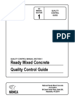 QC Guide Provides Overview of Quality Control for Ready Mixed Concrete