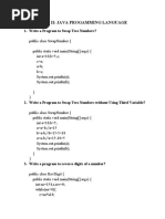 Chapter Ii: Java Progamming Language: 1. Write A Program To Swap Two Numbers?