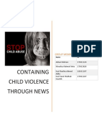Containing Child Violence Through News: Group Members