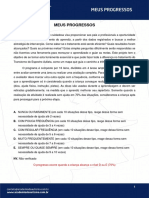 Meus Progressos: O Progresso Ocorre Quando A Criança Alcança o Nível D Ou E (70%)