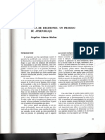 La Toma de Decisiones Un Proceso de Aprendizaje