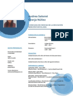 Andrea Salomé Granja Núñez - Curriculum Vitae