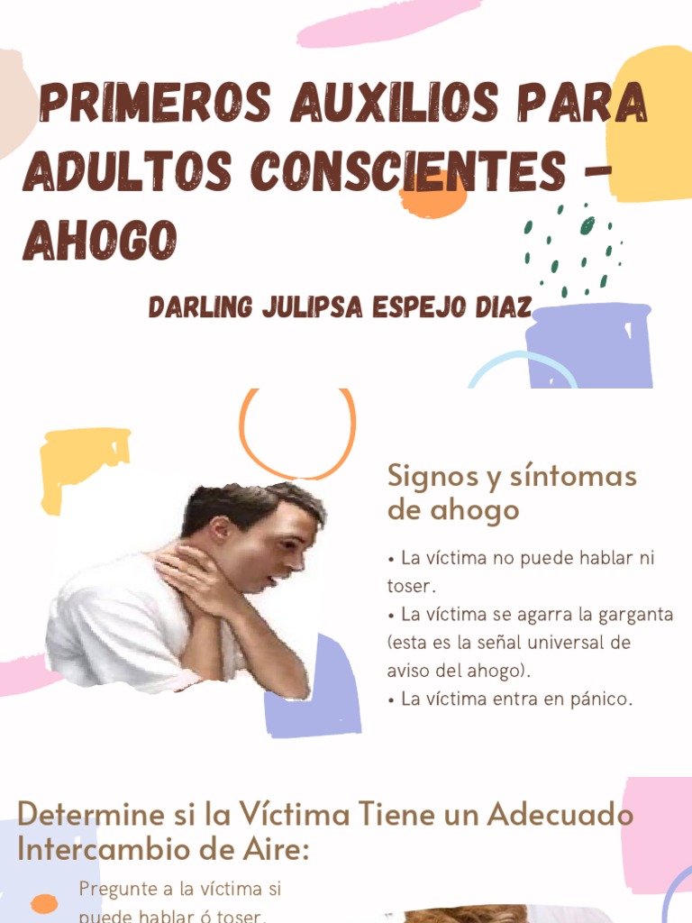 Primeros Auxilios para Ahogamiento en Adultos | PDF