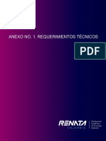Anexo No. 1. Requerimientos Técnicos
