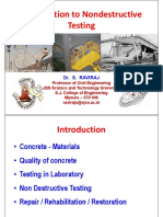 Non Destructive Testing of Concrete