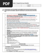 Tatkal - Passport Re-Issue Checklist: Absolutely Mandatory