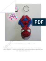 Llavero HOMBRE ARAÑA Patrón Por FABIGURUMIS