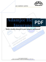 Health Insurance Product - Current Adamjee Life 2019