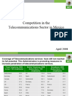 Competition in The Telecommunications Sector in Mexico: April 2008