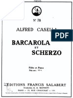 CASELLA, Alfredo. Barcarola y Scherzo (Fl. y Pno.)