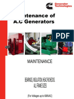 Maintenance of A.C Generators