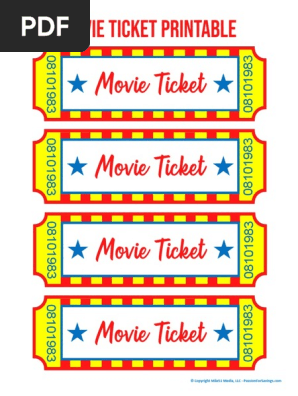 movie ticket printable pdf