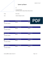 System Log Report: - Selection Criteria