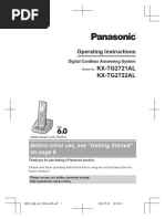 Panasonic KX TG2721 Phone Manual