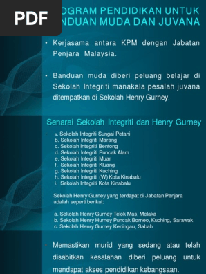 Pendidikan Juvana Pdf