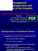Management of Hyperglycemia and Diabetes in The Hospital