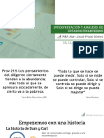 Analisis e Interpretacion de Estados Financieros 2019 Ucsp-Ape Contabilidad para No Contadores