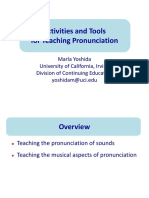 Activities and Tools For Teaching Pronunciation