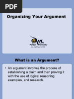 Crafting An Argument