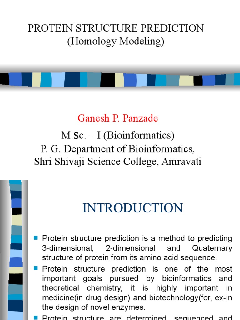 Homology Modeling in Protein Prediction | PDF | Protein Structure ...