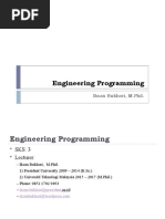 Engineering Programming: Iksan Bukhori, M.Phil