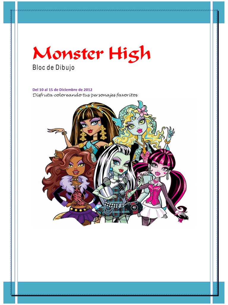 Monster High Coloring Book | PDF