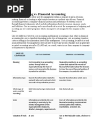 Cost Accounting vs. Financial Accounting