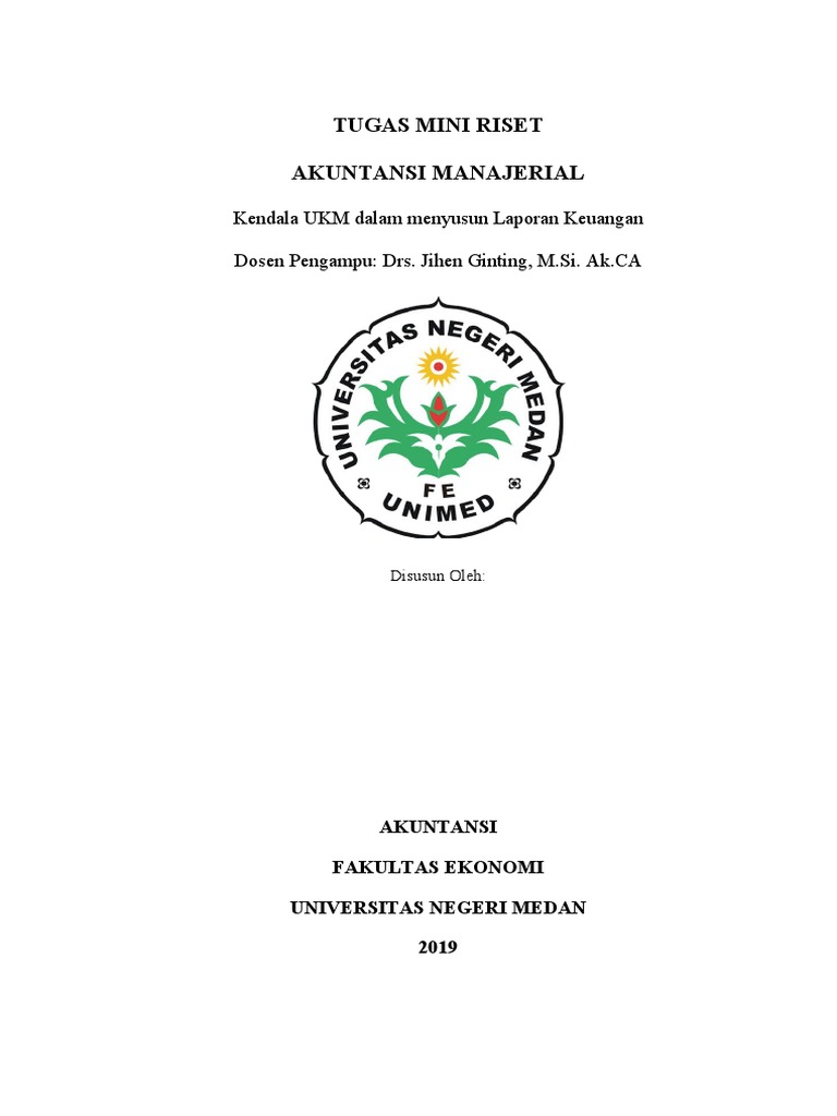 Kendala UKM dalam Laporan Keuangan | PDF | Karier & Perkembangan ...