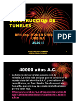 Construccion de Tuneles: DR© Ing. Moner Uribarri Urbina