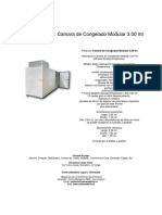 Ficha Tecnica PDF: Camara de Congelado Modular 3.00 MT