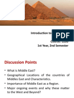Introduction To Political Geography: Introduction To Middle East BIR 2018 Course: 1206 1st Year, 2nd Semester