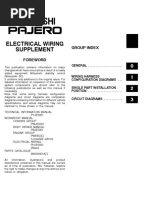 Pajero III Electrical Wiring 2001 Supplement