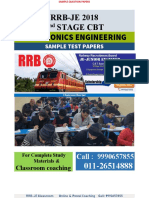 RRB-JE 2018 2 Stage CBT Electronics Engineering: Call: 9990657855