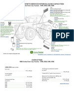 Filter Overview With Service Intervals and Capacities: 8000 Series Row-Crop Tractors - 8100, 8200, 8300, 8400