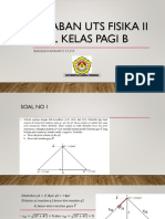 Jawaban Uts Fisika II Soal Kelas Pagi B